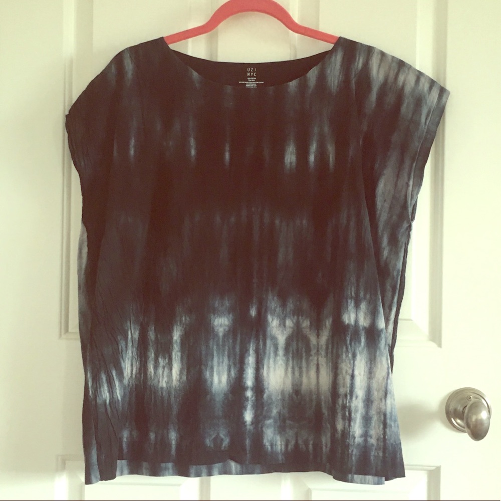 Tie-dyed Uzi NYC Blouse!